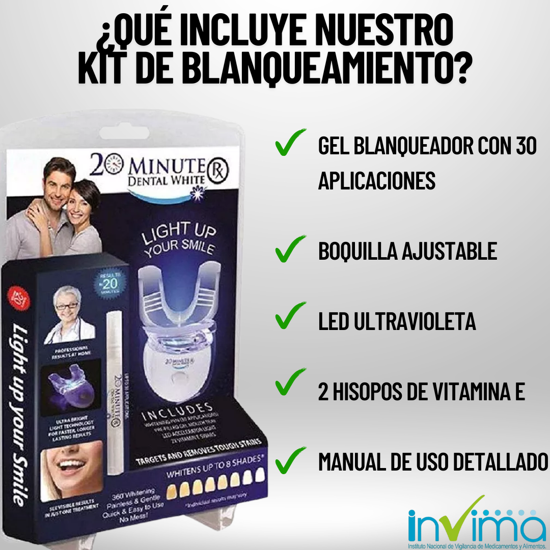 KIT BLANQUEADOR DENTAL + VITAMINA E